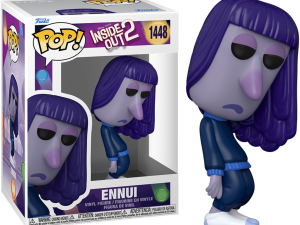 Funko Pop, Inside Out 2, Ennui character, collectible toy, animated figure, Ennui – Inside Out PNG