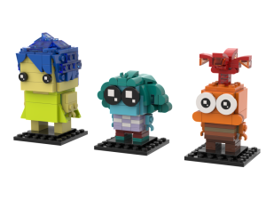 block figures, colorful characters, creative toys, building sets, Envy – Inside Out PNG