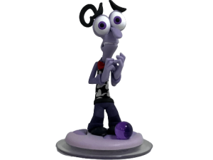 animated character, purple figurine, emotion representation, creative design, Fear – Inside Out PNG