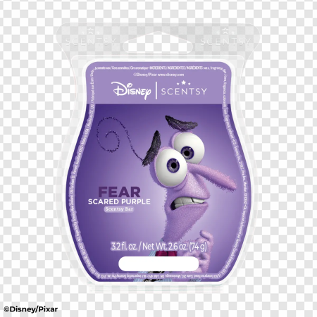 Disney Scentsy, Fear fragrance, Scentsy wax melt, Purple scent, Character-inspired aroma, Home fragrance solution, Fear – Inside Out PNG