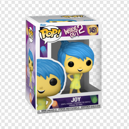 Funko Pop, Inside Out Joy, collectible figure, animated character, Joy – Inside Out PNG