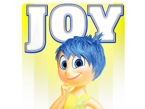 animated character, happiness, emotional expression, colorful design, Joy – Inside Out PNG