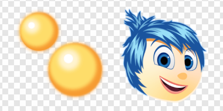 joyful character, animated emotions, colorful design, expressive face, Joy – Inside Out PNG