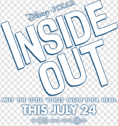 Inside Out, Pixar animation, emotional journey, release date July 24, Inside Out PNG