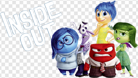 Inside Out characters, animated emotions, Pixar film, emotional journey, Inside Out PNG