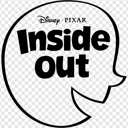 animated film logo, Pixar movie, emotions representation, family entertainment, Inside Out PNG