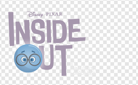 Inside Out logo, Disney Pixar film, animated movie emotions, character representation, Inside Out PNG