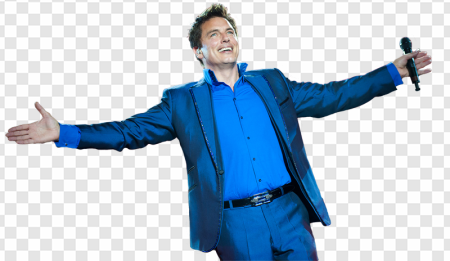 performer, stage presence, charismatic entertainer, live performance, John Barrowman PNG