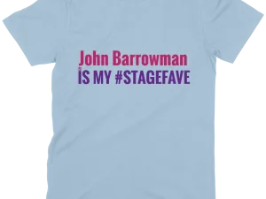 John Barrowman shirt, fan merchandise, theater lover apparel, #StageFave t-shirt, John Barrowman PNG