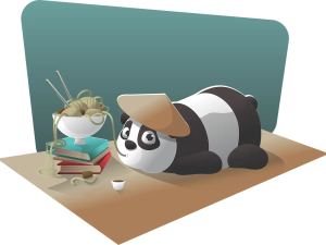 panda character, Asian cuisine, relaxation theme, playful design, Kung Fu Panda PNG