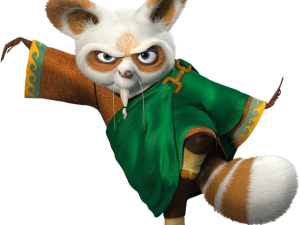 animated character, martial arts, wise mentor, animal cartoon, Kung Fu Panda PNG