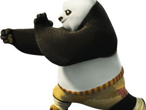 animated panda, martial arts character, family-friendly movie, cartoon hero, Kung Fu Panda PNG