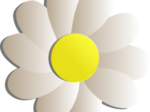 flower, daisy, botanical illustration, nature design, Marguerite Emoji PNG