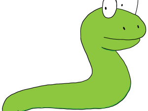 cartoon snake, green serpent, animated reptile, playful creature, Master Viper PNG