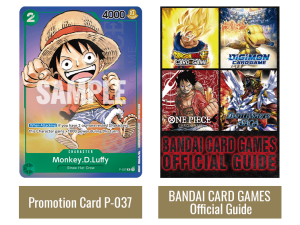 One Piece trading card, Monkey D. Luffy, Bandai card game, promotional card, One Piece Card Games PNG