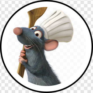 Animated Rat Chef Holding Spoon, Cartoon Cooking Character, Culinary Adventure Icon, Whimsical Kitchen Animal, Ratatouille PNG