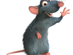 Animated Rat Character, Cartoon Mouse, Friendly Rodent, Whimsical Animal, Ratatouille PNG