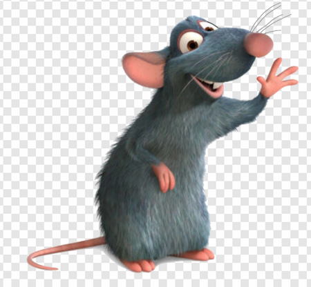 Animated Rat Character, Cartoon Mouse, Friendly Rodent, Whimsical Animal, Ratatouille PNG