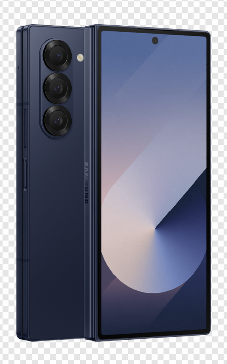 smartphone, dual-camera, modern design, mobile technology, Samsung Galaxy Z Fold6 PNG