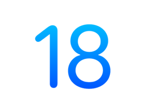 ios 18 logo, apple software update png, mobile operating system, technology icon