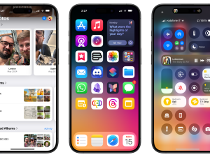 smartphone interface, mobile apps display, iOS system features, touchscreen navigation, iOS 18 PNG