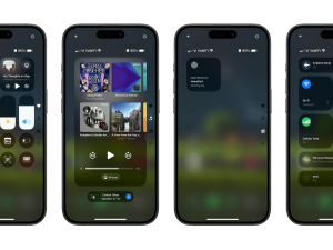 smartphone interface, music player controls, app features, modern design, iPhone 16 PNG