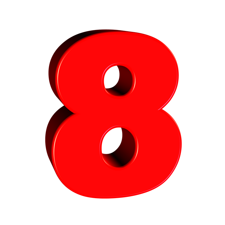 8 Number PNG Photo PNG All PNG All