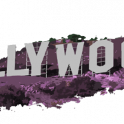 Signo de Hollywood transparente