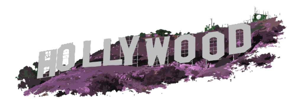 Hollywood Zeichen transparent