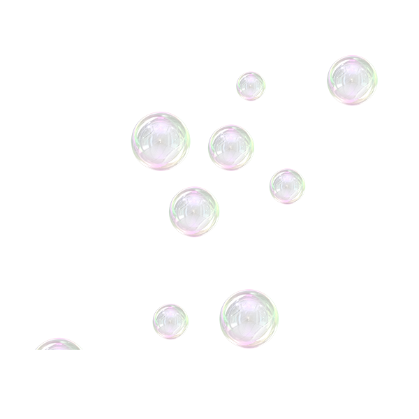 Realistic soap bubbles. Png Bubbles are located on a transparent