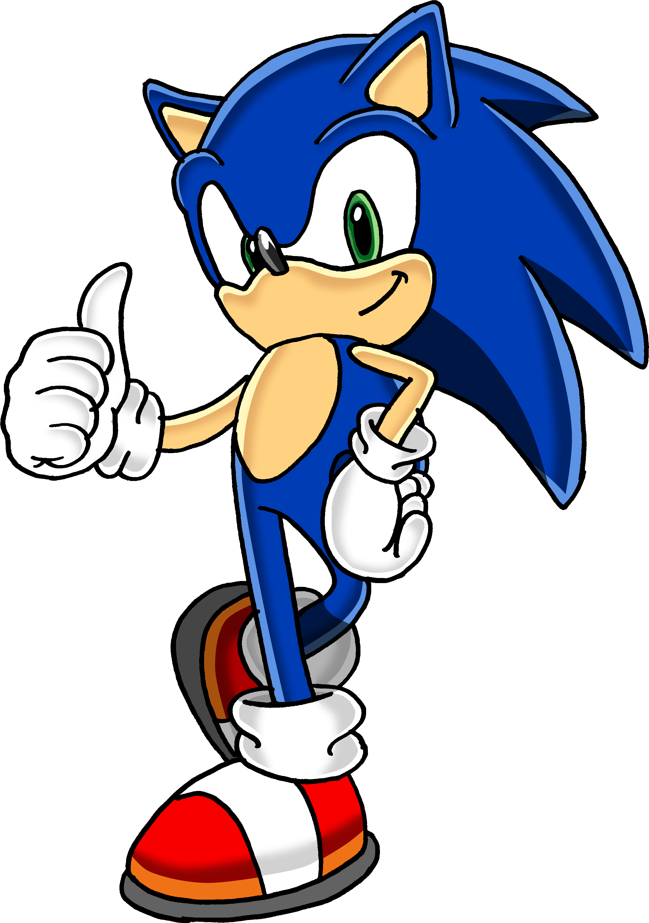 Sonic the Hedgehog transparent image download, size: 1372x1568px