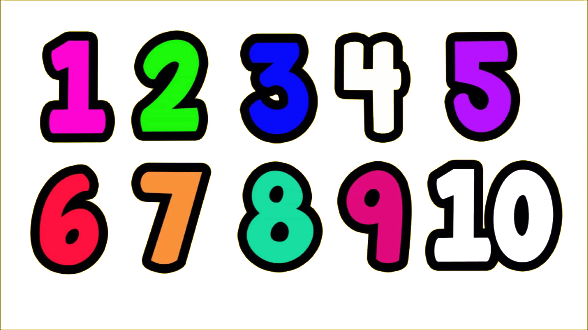 1 To 10 Numbers Png Transparent Images 561