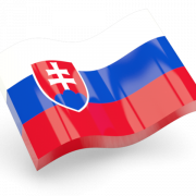 Bandera de Eslovaquia transparente