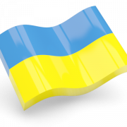 Bandeira da Ucrânia transparente