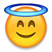 Angel Blushing Smile emoji png