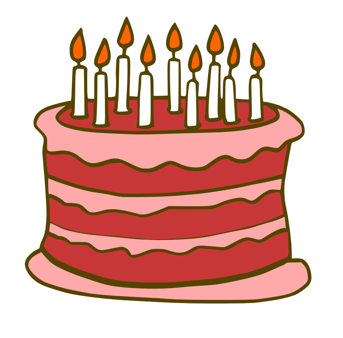 Birthday Cake PNG transparent image download, size: 580x420px