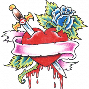 Imagem PNG grátis de tatuagens de coração