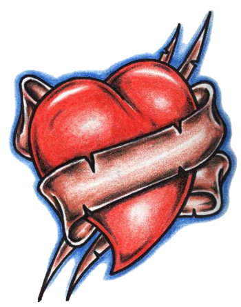 Imagem de tatuagens de coração png
