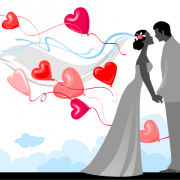 Image PNG gratuite de mariage