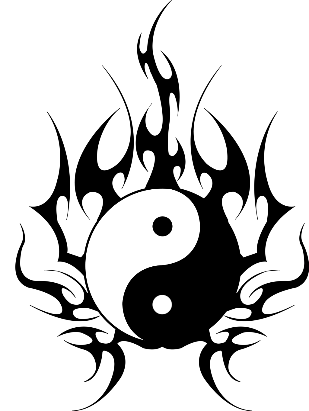 yin yang tattoo art