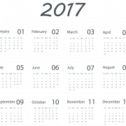 Calendario de 2017 PNG 5