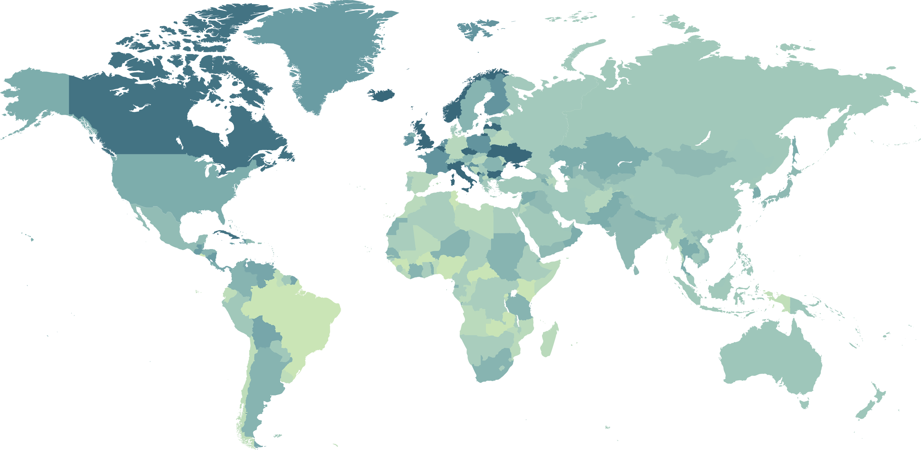 World Map Flat Png - Wayne Baisey