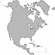 خريطة أمريكا الشمالية PNG صورة