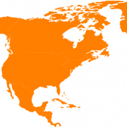 خريطة أمريكا الشمالية PNG صورة