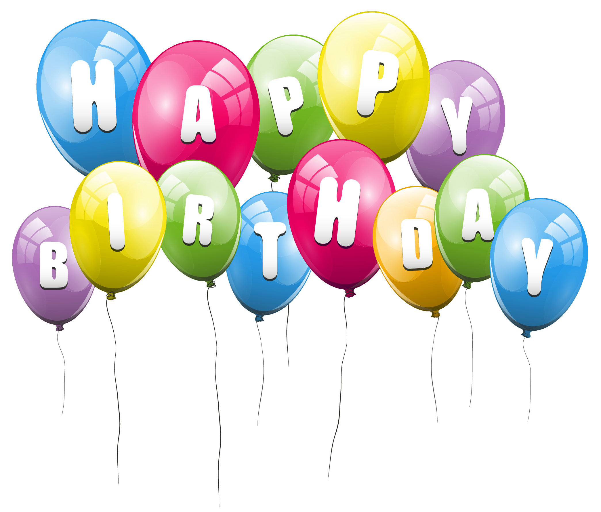 Happy Birthday Balloons PNG File Download Free | PNG All