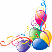 С Днем Рождения воздушные шары PNG Image