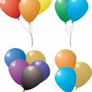 С Днем Рождения воздушные шары PNG Изображения