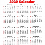 2020 Calendar PNG Transparent Images - PNG All