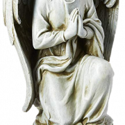 Malaikat berdoa berlutut transparan