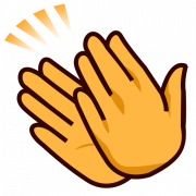 Hands en applaudissant Emoji PNG HD Image